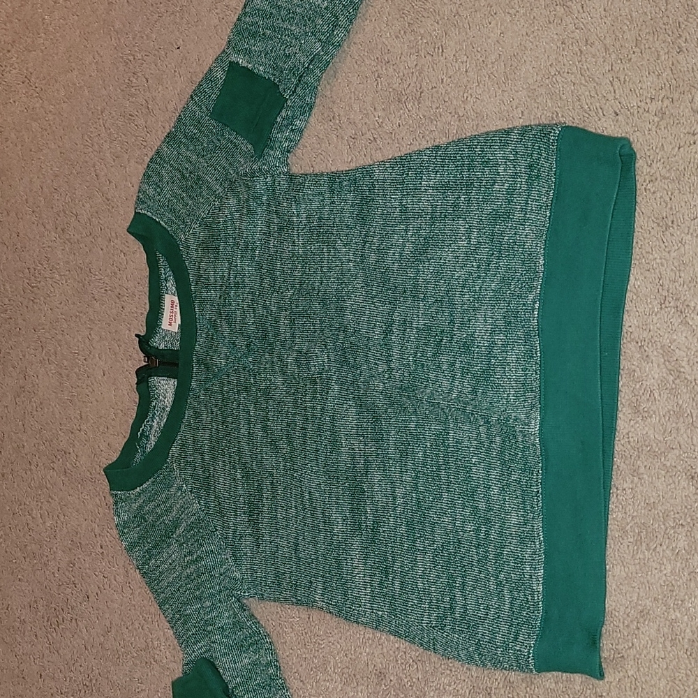 Green knit sweater S.